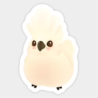 Fluffy Cockatoo Sticker